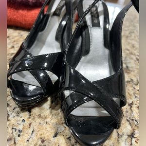 White House Black Market black patent leather shoes